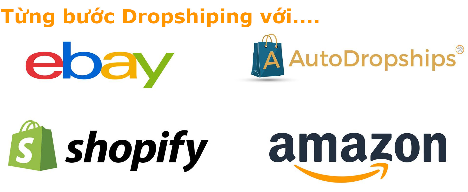 Các bước dropshiping với eBay, Amazon, Shoptify