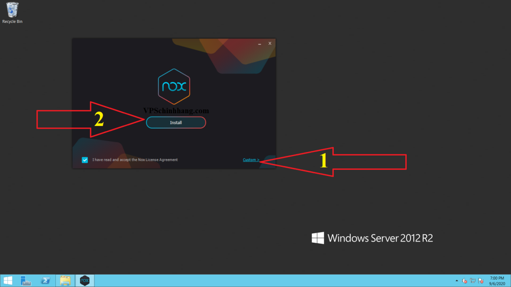 Cài Noxplayer không cần card màn hình