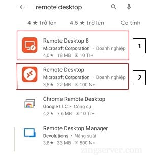 Tải ứng dụng Remote Desktop