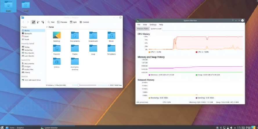 Chọn KDE Plasma và nhập mật khẩu để vào môi trường trên Ubuntu