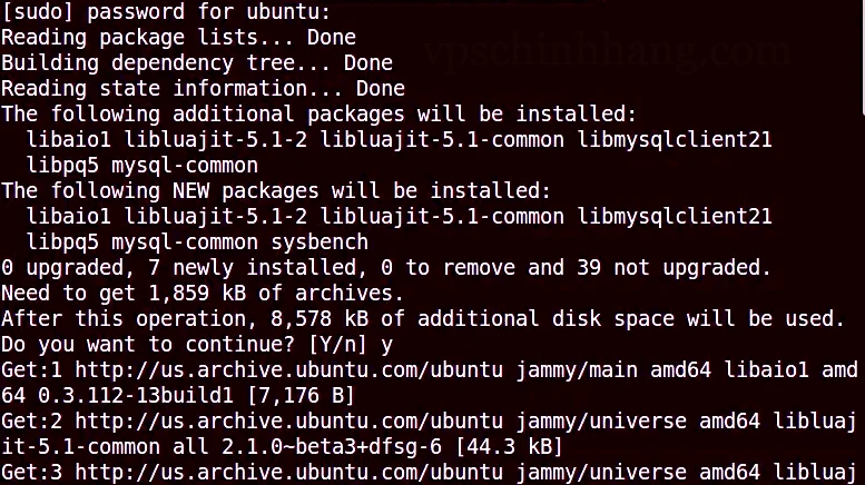 Cài đặt công cụ sysbench trên Ubuntu