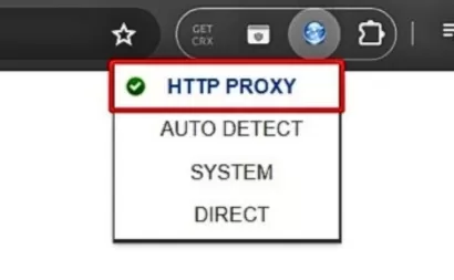 Chọn HTTP Proxy