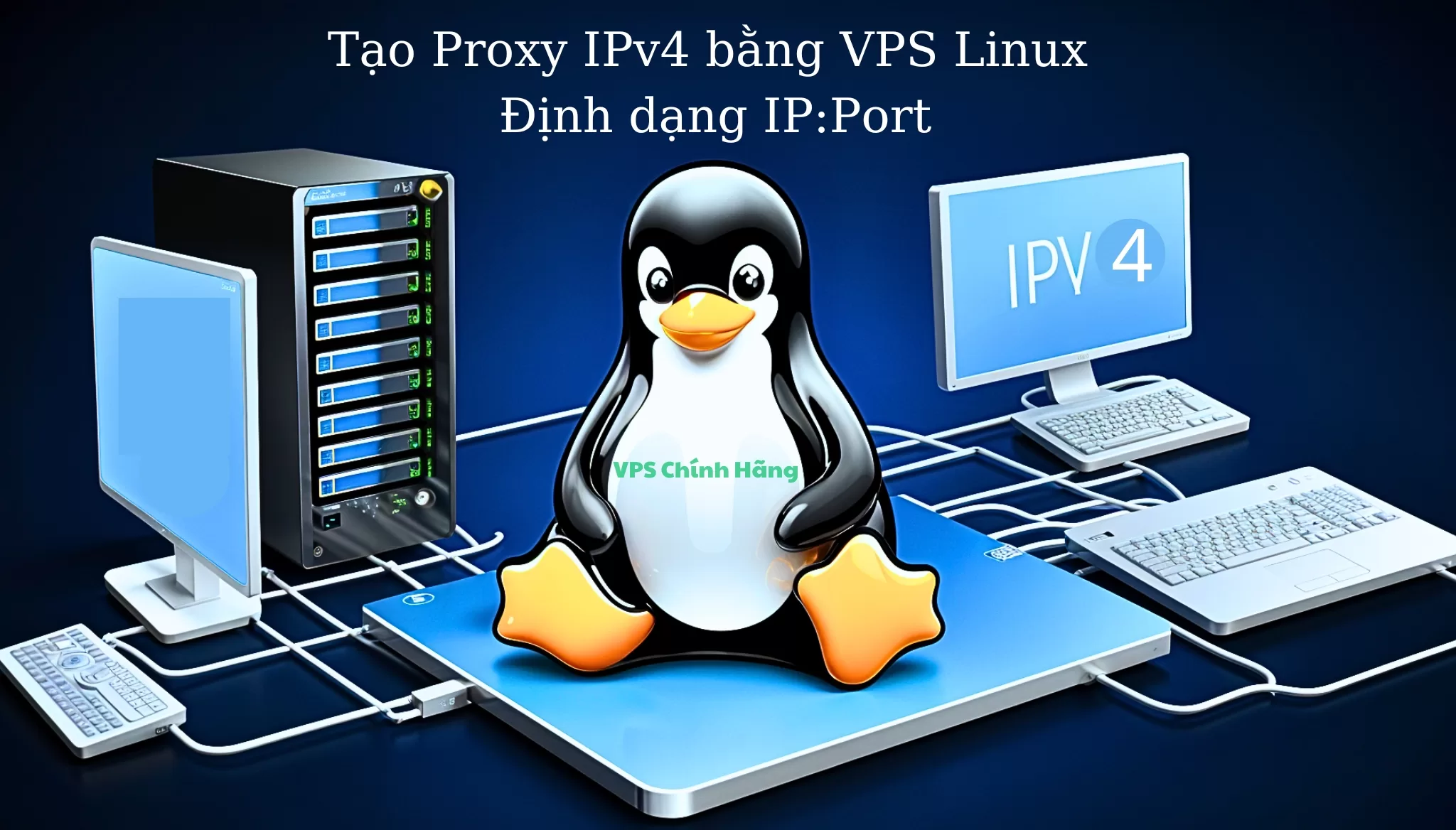 Tạo IPv4 bằng VPS Linux định dạng IP-Port