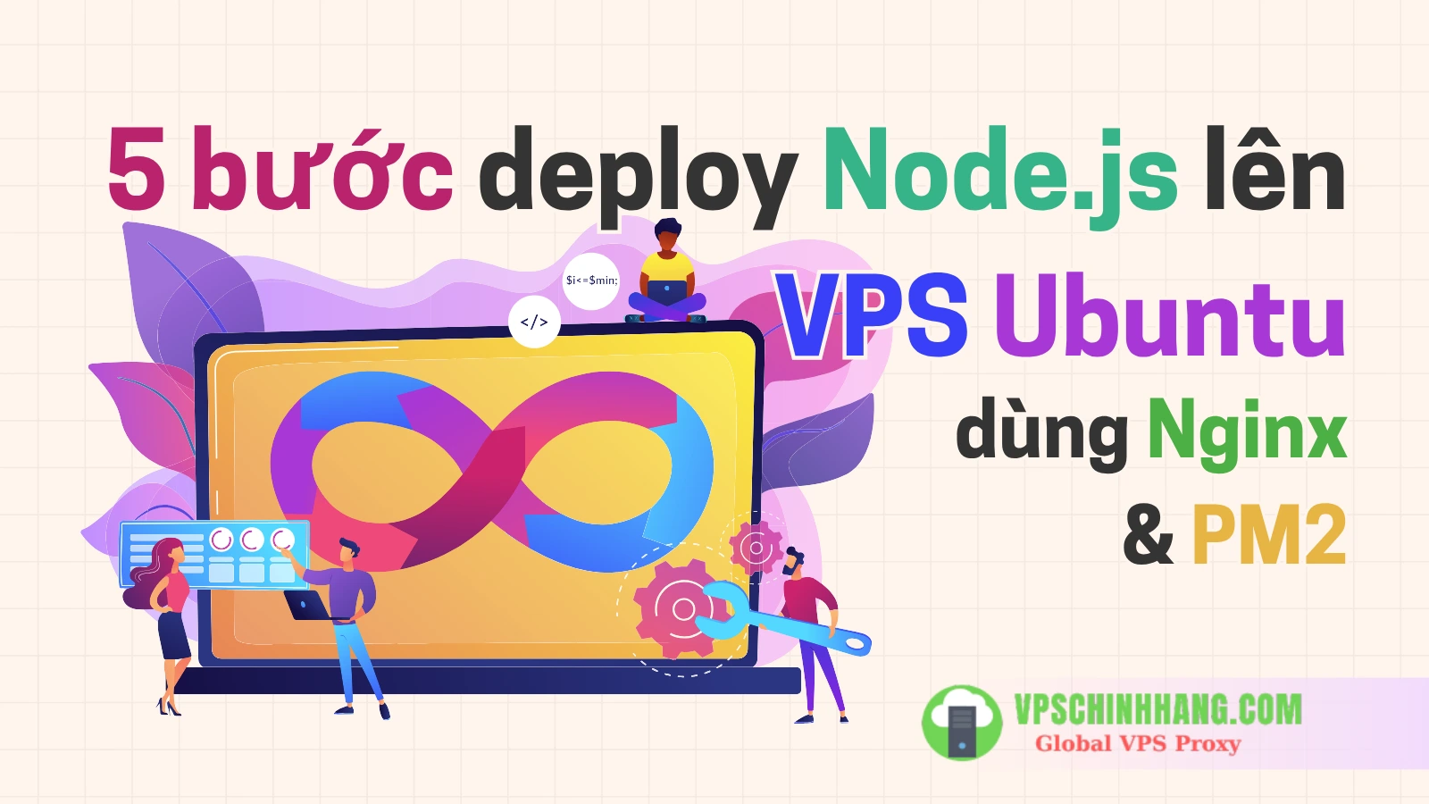 5 bước deploy Node.js lên VPS Ubuntu (dùng Nginx & PM2)