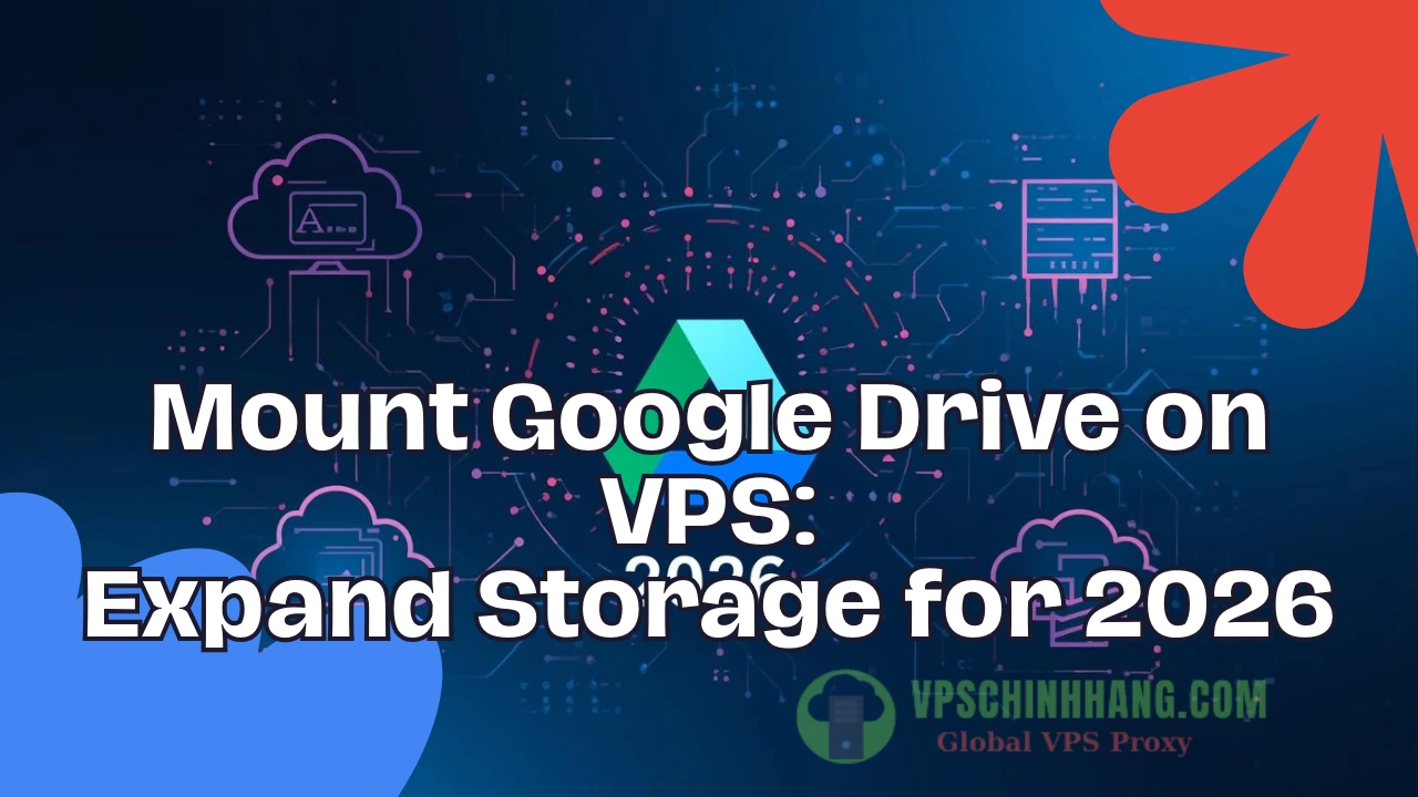 Mount Google Drive vào VPS Mở rộng TB lưu trữ (2026)