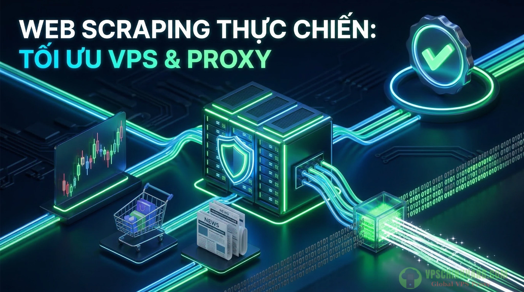 Giải pháp xây dựng hệ thống thu thập dữ liệu thị trường với VPS và Proxy an toàn, không bị block IP.