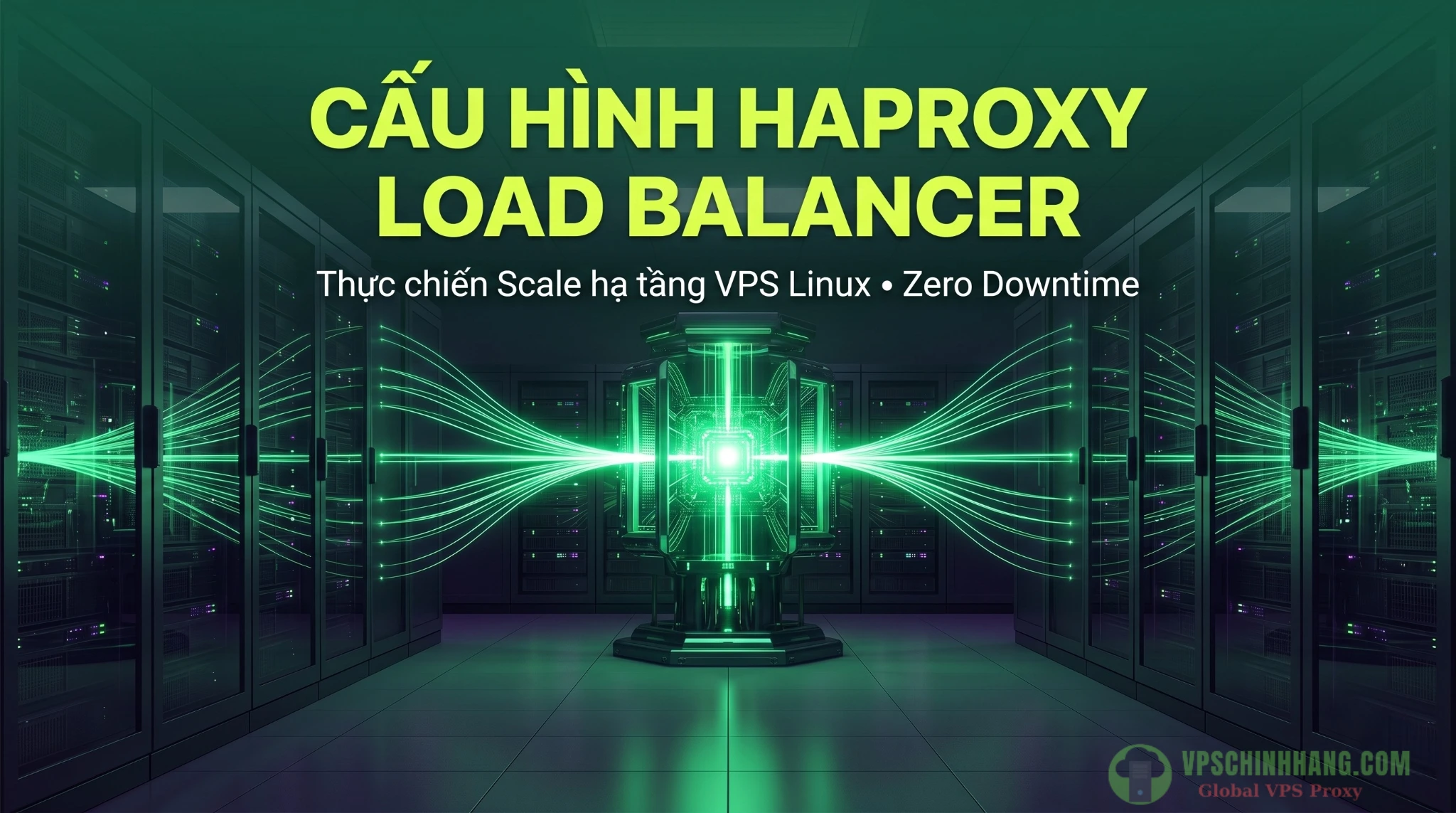 Hướng dẫn cấu hình HAProxy Load Balancer phân tải cho cụm máy chủ VPS Linux chuẩn Production 2026.