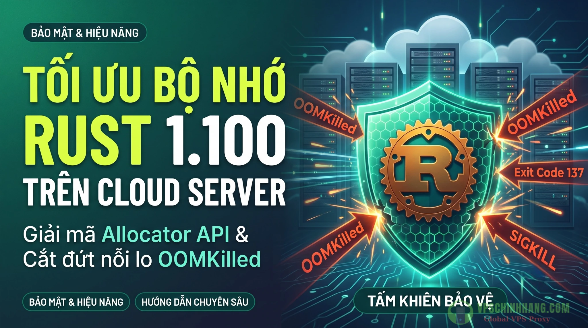 Hướng dẫn tối ưu bộ nhớ Rust 1.100 Cloud Server: Dùng Allocator API cắt đứt nỗi lo OOM